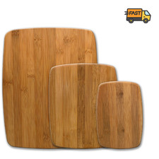 Farberware Bamboo Cutting Board Set 3 Piece Durable Kitchen Chopping Boards Board price