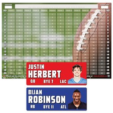 Fantasy Football Draft Board Kit - NEW for 2026 - MEDIUM Player Stickers & Board Board price