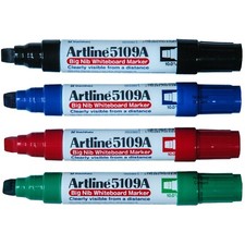 Artline 5109A Big Nib Whiteboard Marker,  10.0mm Chisel Tip, 4-Color Set, 47456 Whiteboard Marker price