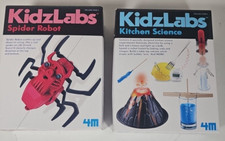 4M KidzLabs Spider Robot &r Kitchen Science STEM Kit Sealed Pack Of 2 Kitchen Robots price