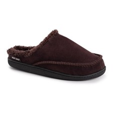 MUK LUKS mens Men's Faux Suede Clogs Slipper, Brown, MEDIUM Medium, Brown Men's Slippers price