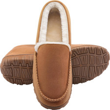 Men's Warm Plush Slippers, Memory Foam, Soft Indoor Outdoor Non-Slip Moccasin Men's Slippers price