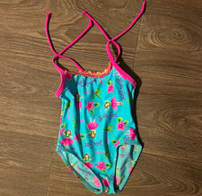 Circo Girls 3T Blue/Pink Floral Mermaid One-Piece Swimsuit Stretch Baby Swimsuit price