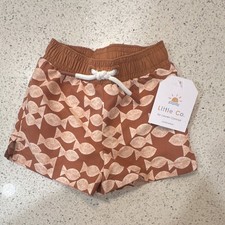 Little Co. by Lauren Conrad Boys Fish Print Swim Trunks Drawstring 3M UV Baby Swimsuit price