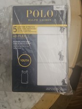 Polo Ralph Lauren youth Large Cotton Tank Undershirts 5 Pack Youth Size 5 Boys' Tank Top / Undershirt price