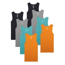 Buyless Fashion Boys Scoop Neck Tagless Undershirt Soft Cotton Tank Top (8 Pack) Boys' Tank Top / Undershirt price