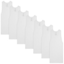 Fruit of the Loom Boys' Cotton Tank Top Undershirt Multipack, Boys  7 Pack  W... Boys' Tank Top / Undershirt price