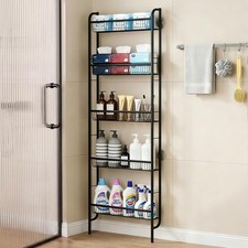 Behind The Door Bathroom Shelf Narrow 5-Tier Space-Saving Slim Storage Shelving Bathroom Shelf price