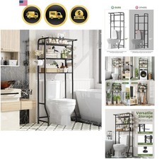 Over The Toilet Storage Cabinet, Metal Bathroom Shelf Organizer with Paper Ho... Bathroom Shelf price