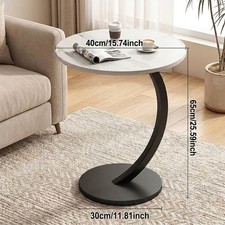 Sofa Side Table with Storage Shelf Modern Couch Table Lightweight White 1-layer Side Table price