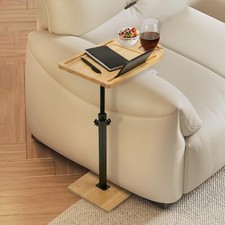 360° Couch Sofa Tray Table for Small Spaces Bamboo Side Table Height Adjustable Side Table price