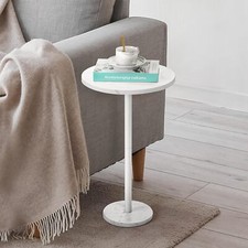 Small Drink Table for Small Spaces Round End Table w/Marble Base for Sofa Couch Side Table price