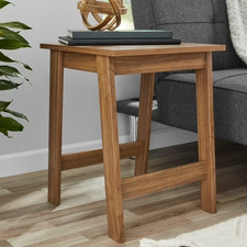 Mainstays Small Square Wood Side Table, Walnut Finish Side Table price