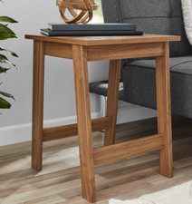 Mainstays Small Square Wood Side Table, Walnut Finish Side Table price