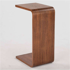 Mainstays Amelia C-Shape Table End Side Sofa Couch Snack Laptop Wood Small Space Side Table price