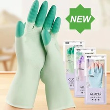 Thickened Waterproof Kitchen Cleaning Gloves Oil Resistant Rubber Durable Kitchen Glove price