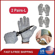 2Pairs Butcher Glove Cut Proof Stab Resistant Safety Gloves Kitchen L5 Protectio Kitchen Glove price