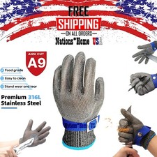 Cut Resistant Glove Stainless Steel Mesh Metal Glove for Kitchen Cooking Cutting Kitchen Glove price