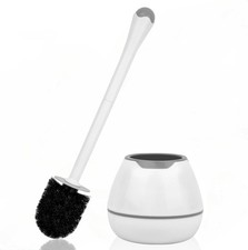 Toilet Brush and Holder, Toilet Bowl Brush with Long Handle, Plastic Holder Easy Toilet Brush price