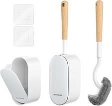 1 PACK OSCIOSS Bamboo Toilet Brush Set Wooden Holder Bathroom Cleaning Brush Toilet Brush price