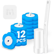 Disposable Toilet Brush Toilet Bowl Cleaner with Holder and 12 Pcs Refills Toilet Brush price