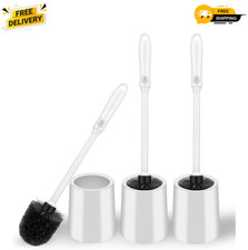 Toilet Brush and Holder Set 3 Pack Hard Bristle Long Handle Bathroom Cleaner Toilet Brush price