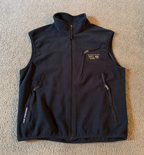 Mountain Hardwear Gore Windstopper Men's Black Zip Front Fleece Vest - Large Windstopper & Fleece price