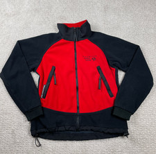 Vintage Mountain Hardwear Jacket Mens Small Red Windstopper Fleece Full Zip USA Windstopper & Fleece price