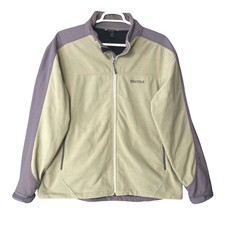 Marmot Windstopper Fleece Jacket Mens XXL Tan Grey Full Zip Hiking Outdoor Coat Windstopper & Fleece price