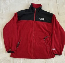 Vintage The North Face Gore Windstopper Fleece Jacket Red Black XXL Full Zip Windstopper & Fleece price
