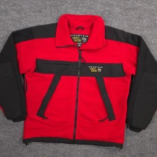 Vintage Mountain Hardwear Windstopper Tech Fleece Jacket Mens L Red Made In USA Windstopper & Fleece price