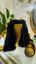 3-Piece Women's Winter Accessory Set: Blue Knitted Hats & Elegant Black Round Fa Women's Beanie price
