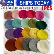 Women Casual Beanie Wool Beret Classic Elegant French Style Solid Color Hat Women's Beanie price