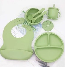 Set De Silicone For Baby FREE BPA Feeding Set price