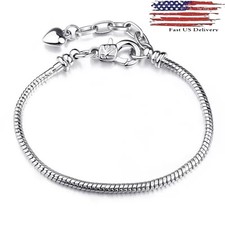 925 Sterling Silver plated Women Elegant Anklet Ankle Bracelet A83 Anklet price