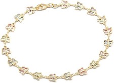 18K Gold Plated Gold and Multi Color Crystal Baguette Anklet Anklet price