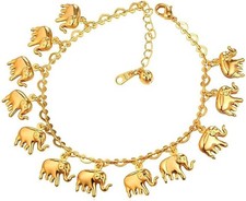 U7 Ankle Bracelets for Women Stainless Steel, 18K Gold Plated/Silver/Rose Gold A Anklet price