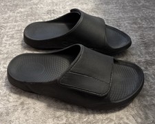 Oofos OOahh Sport Flex Mens Size 11 Black Walking Outdoor Recovery Slide Sandals Outdoor Sandals price