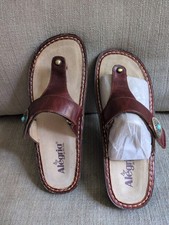 Alegria Car 612 Carina Size EU40/ US9 Cognac Brown Leather Thong Sandals Outdoor Sandals price