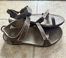 Teva Verra Women's Taupe Strappy Outdoor Sandals Size 8 Hook And Loop Shoes Outdoor Sandals price
