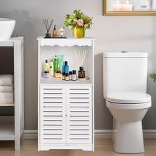 Bathroom Storage Cabinet, Free Standing Floor Cabinet, Home Storage Shelf wit... Cabinet price