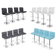 Bar Stools Set of 4 PU Leather Adjustable Swivel Barstools Kitchen Counter Stool Bar Stool price