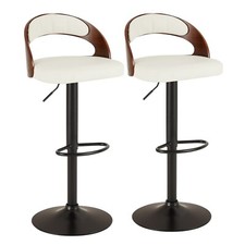 Set of 2 Adjustable Swivel Bar Stools PU Leather Counter Height Stools Bar Stool price