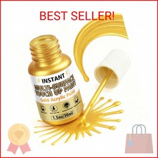 Gold Leaf Paint, Gold Paint for Metal and Wood – Rich Metallic Shine, Fast Dryin Gold Leaf Paint price