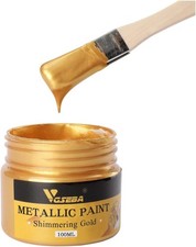 Acrylic Paint Metallic Gold, Non Toxic, Non Fading, 100ml Gold Leaf Paint for Gold Leaf Paint price