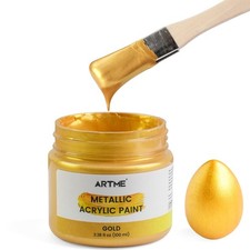Metallic Gold Acrylic Paint, 100Ml Gold Paint, Gold Leaf Paint for Metal, Wood, Gold Leaf Paint price