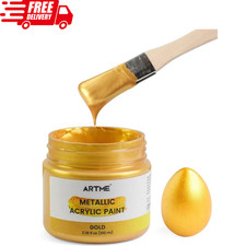 Metallic Gold Acrylic Paint, 100ML Non-Toxic, Non-Fading Gold Leaf Paint for Art Gold Leaf Paint price