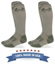 Realtree Mens Outdoor Merino Wool Tall Long Over the Calf Boot Socks 2 Pair Pack Socks (Outdoor) price