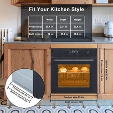 🚩24" Single Wall Oven, Built-in Electric Ovens with Steam, Grill, Air Frying Mo Built-in Ovens price