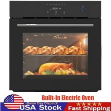 Single Wall Oven 24 Inches 3000W 240V 2.5 Cu.Ft Built-In Electric Oven 8 Mode Built-in Ovens price